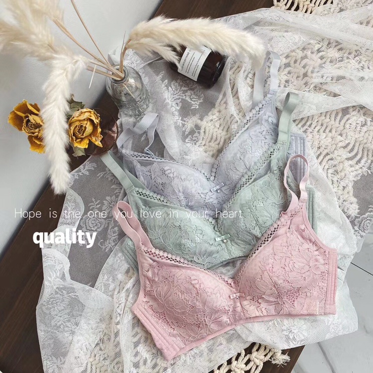[Miyan With a smile] High-end lingerie girl's sexy lace collection bra thumbnail