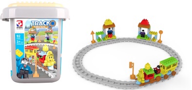 越诚汽车闯关大冒险小火车轨道车抖音玩具益智力动脑儿童男孩女孩7632-322A