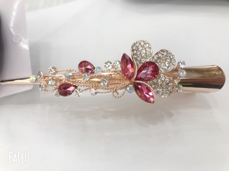 Crystal hair clips, hair curlers, large flower new hair accessories, European and American best-selling jewelry details Picture