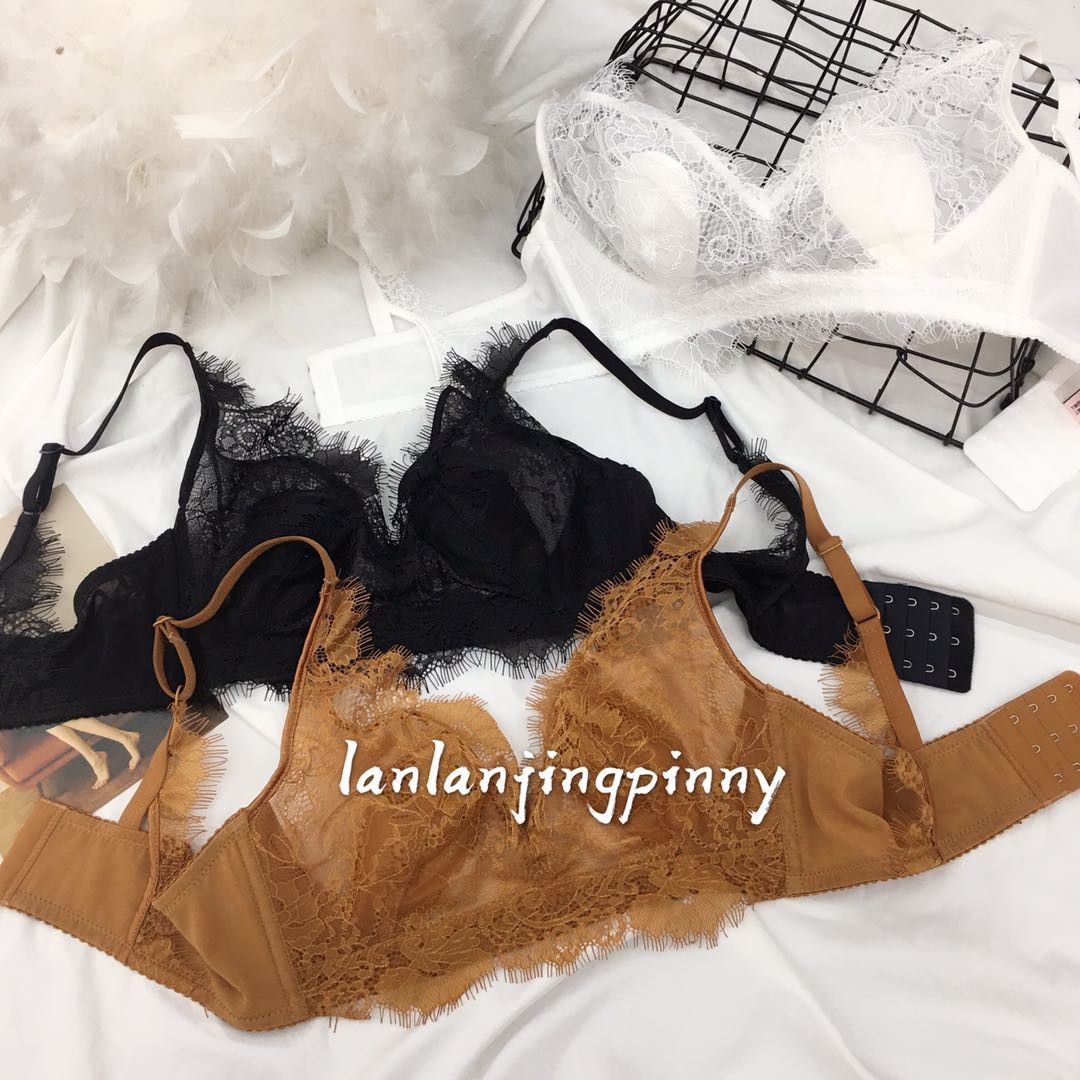 Underwire ultra-thin underwear in summer brings together the large breasts, shows the small side breasts, and adjusts the anti-sagging bra thumbnail