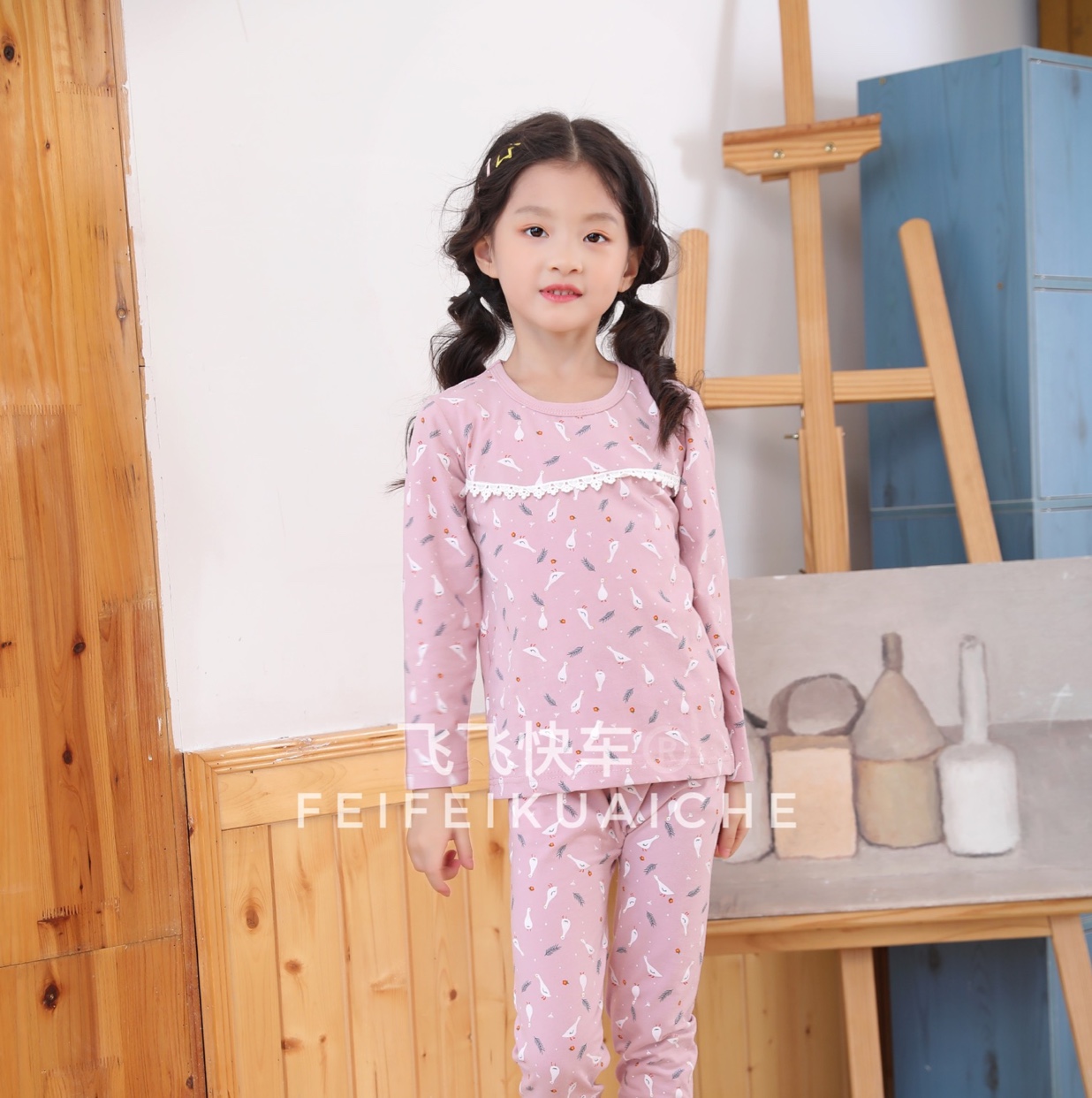Feifei Express brand children's underwear, thermal underwear and long Johns set factory direct sales details Picture