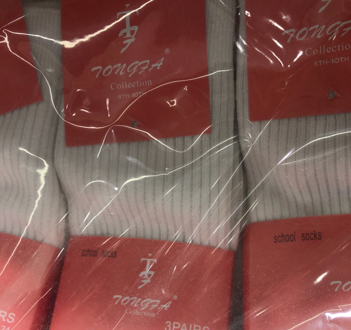 袜子同发针织厂家直销外贸涤棉棉男女袜短袜便宜耐穿School socks