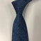 新款时尚蓝白色圆点男式领带，定制商务休闲正装领带，批发领带工厂细节图