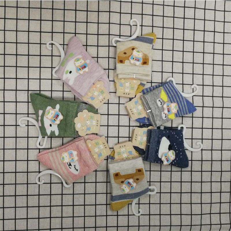丝贝尔童袜秋冬男女童袜1-4岁4-8岁8-12岁卡通