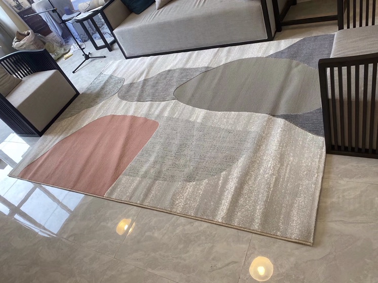 Modern simple design style woven carpet living room sofa carpet