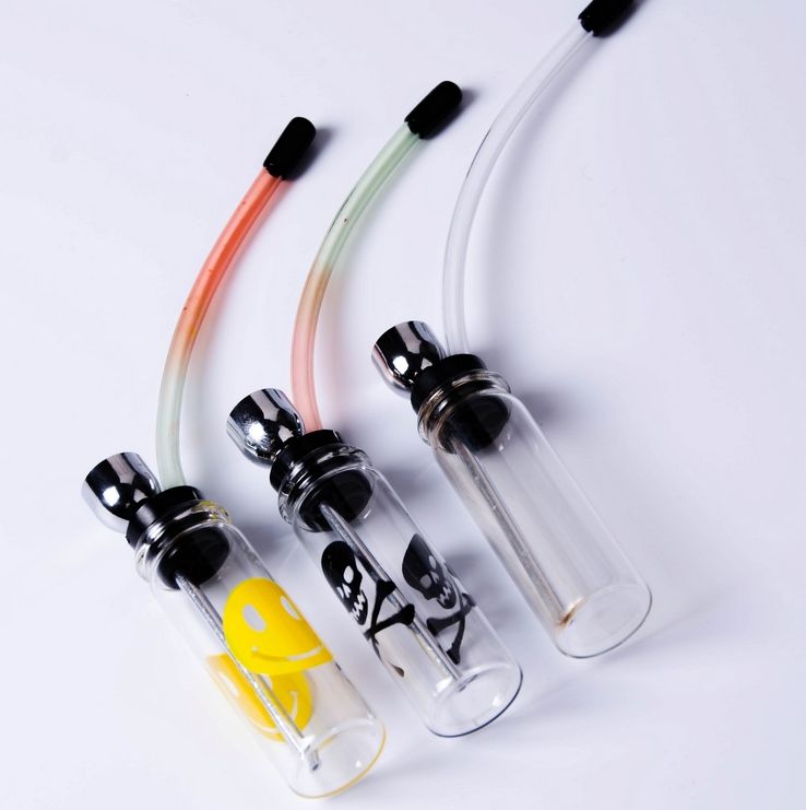 时尚迷你透明玻璃水晶水烟壶