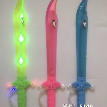 闪光剑发光发声玩具刀剑鲨鱼刀地摊货详情图2