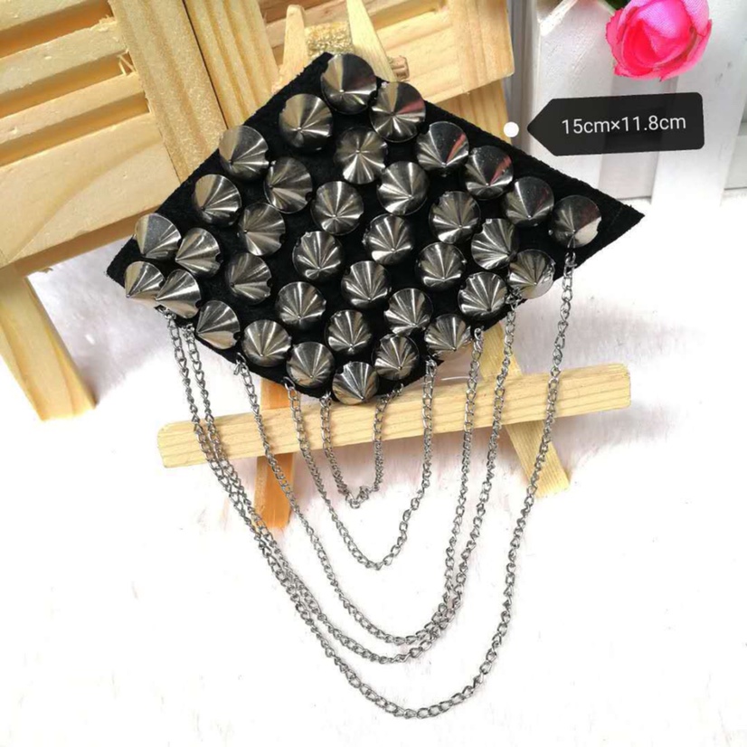 Spot Wholesale Exquisite Hand-Beaded Epaulette Bag Decoration Clothing Accessories To Figure Custom details Picture