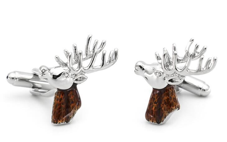 Christmas deer cufflinks
