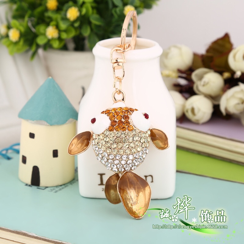 Korean version zinc alloy goldfish pendant