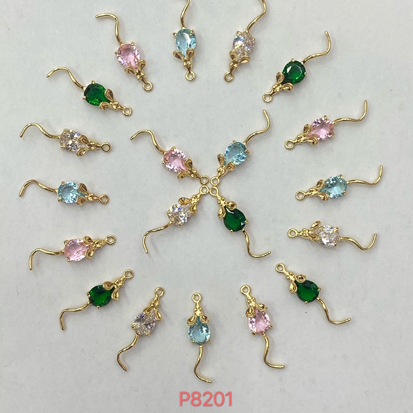 Factory direct sales p8201 mouse zircon pendant thumbnail