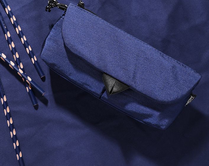 小众笔袋大容量笔袋帆布收纳袋女复古风文艺文具盒简约创意多功能详情图9