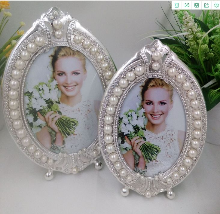 Pearl mirror, pearl photo frame, oval photo frame, oval mirror, plastic mirror Specification image