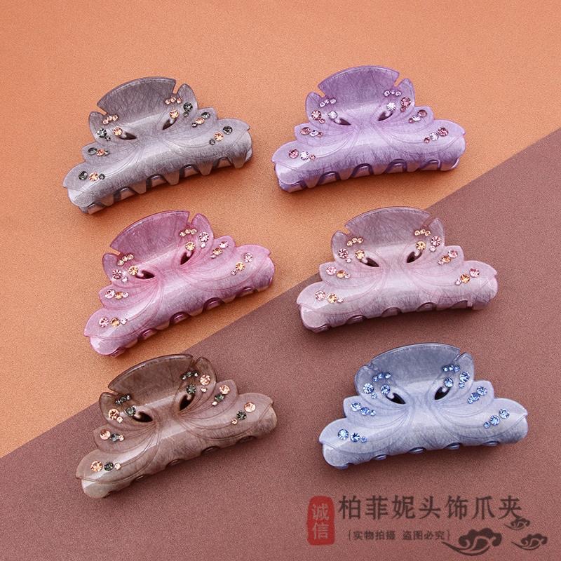 抓夹中号防滑淑女洗澡盘发成人女士简约韩版发卡百搭发饰