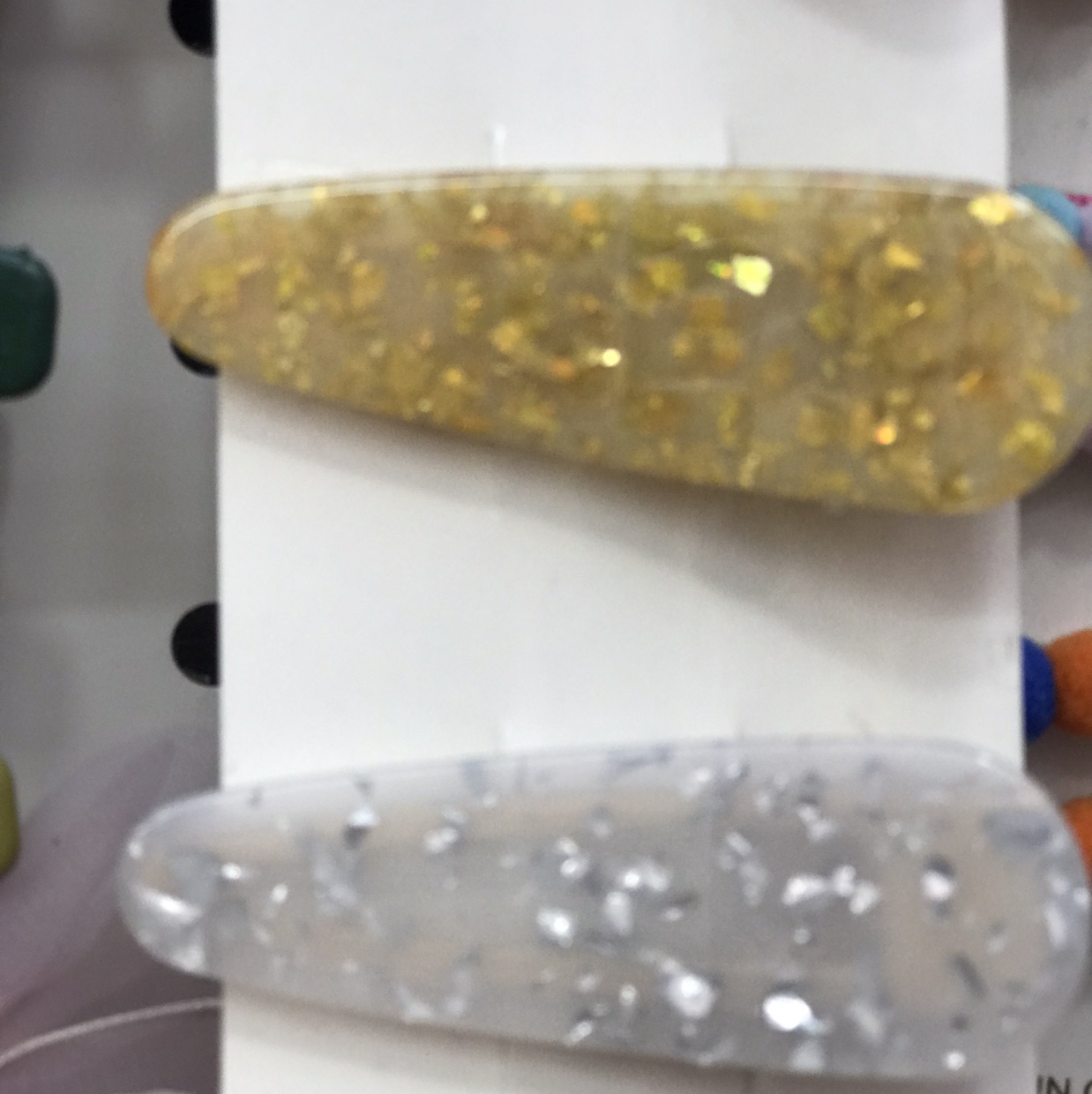Crystal hair clips thumbnail