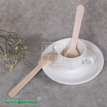 捷豪木制手工一次性刀叉勺餐厅一次性餐具方便快捷木勺厂家批发产品图