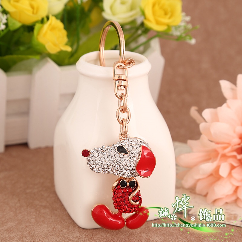 Korean version zinc alloy cute puppy pendant