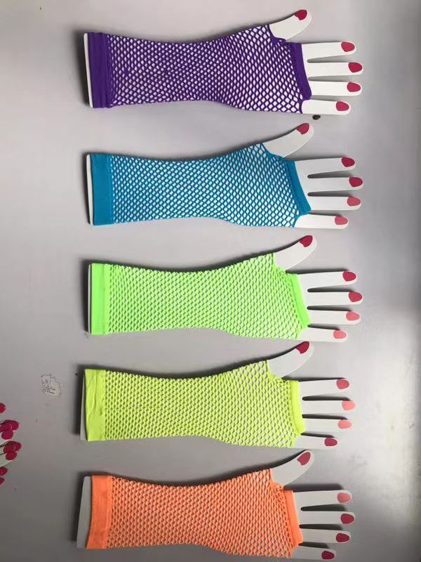Medium long net gloves