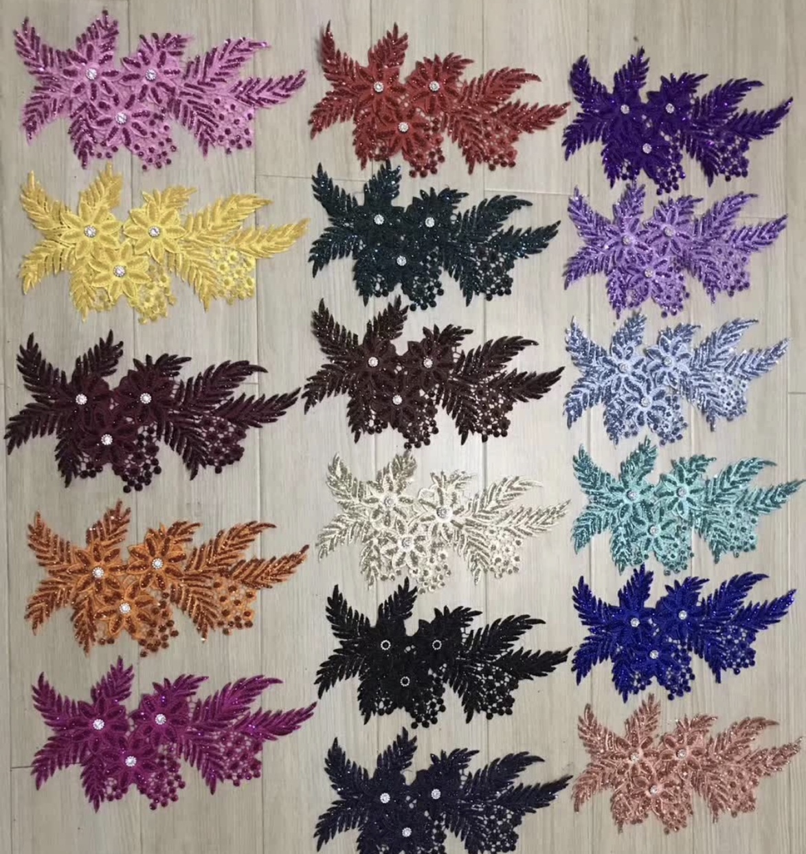 Exquisite lace fabric with delicate floral patterns