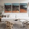 原创手绘《Ayers Rock》| 客厅三联抽象艺术风景油画图
