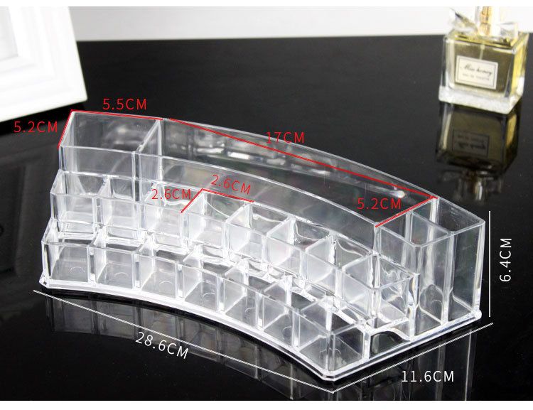 1066 Cosmetics storage box, nail polish lipstick stand, Lip gloss store desktop organization display stand, acrylic detail image 3