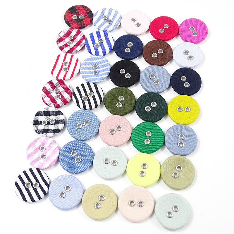 Men's and women's outerwear children's shirts versatile round shirt fabric fabric cloth button dark eye cloth button
