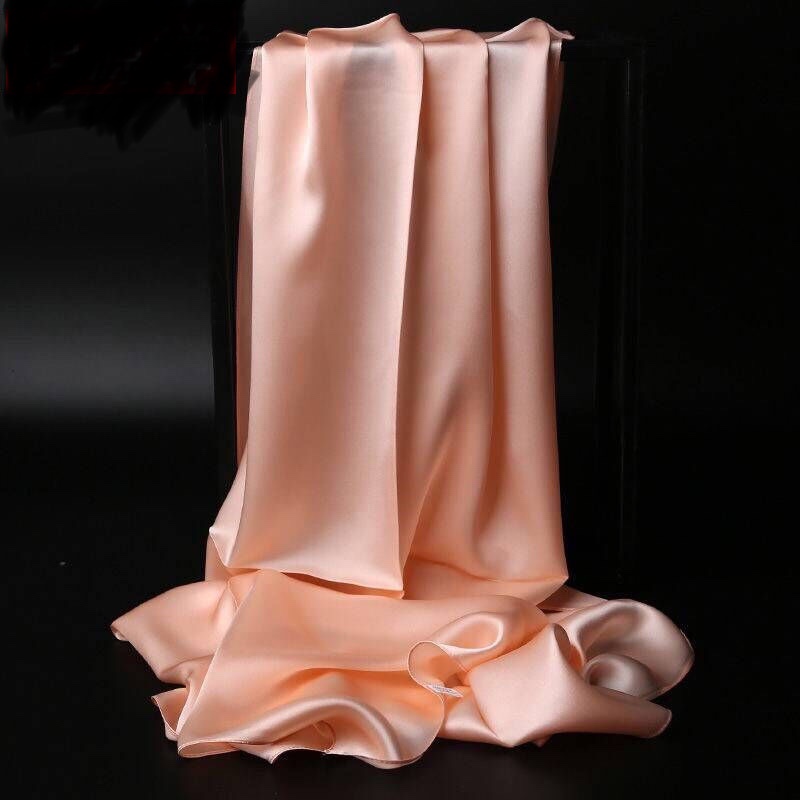 Luo Tai Mei high-end scarf spring/summer silk scarves long style shawl silk scarves pure color silk scarves lady blood teeth thumbnail