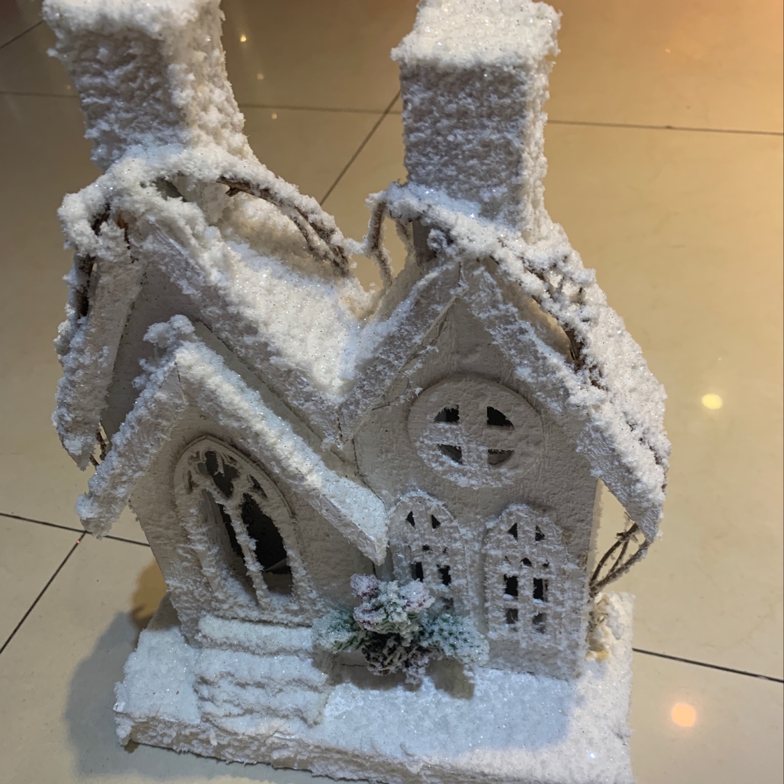 圣诞节驯鹿雪花装饰品 办公室文化节日用品 圣诞袜泡沫樱桃挂饰 圣诞静电贴彩带套装