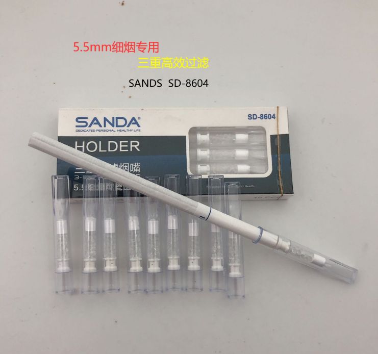 三达细烟负离子陶瓷一次性烟嘴健康纳米香菸嘴清肺三重过滤净烟器详情图5