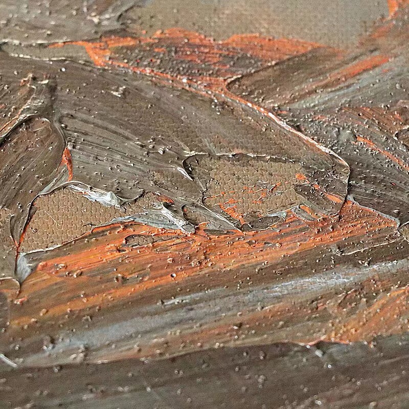 原创手绘《Ayers Rock》| 客厅三联抽象艺术风景油画详情图5