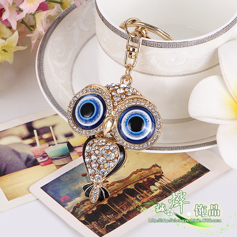 Korean creative owl keychain details Picture