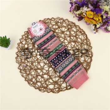 South Korean Lady Fingerless Gloves Autumn And Winter Knitted Long Wrist Guard Typing And Writing Warm Fingerless Arm Cover details Picture