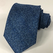 新款时尚蓝白色圆点男式领带，定制商务休闲正装领带，批发领带工厂