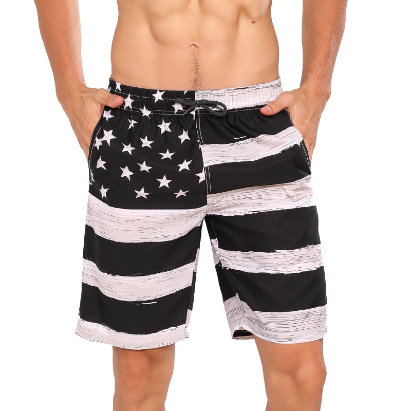 National flag men's beach pants