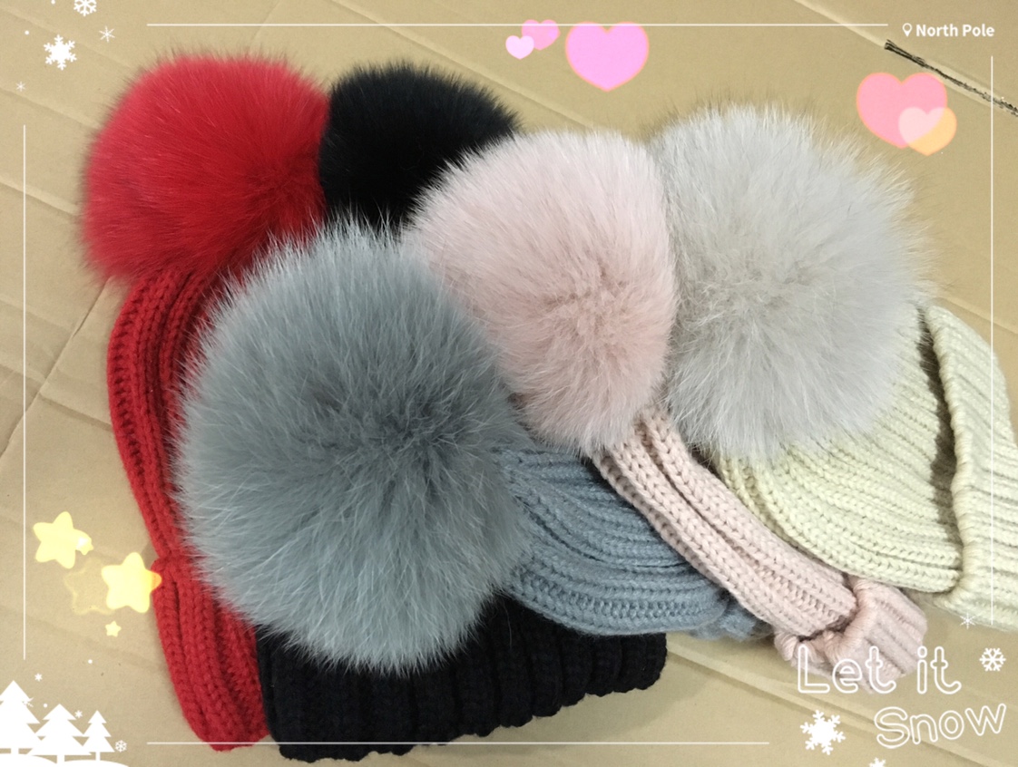 True wool ball knit cap thumbnail