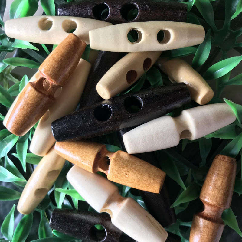 木头纽扣 橄榄扣 木质牛角扣 大衣毛衣扣子 diy手工辅料规格4cm详情图8
