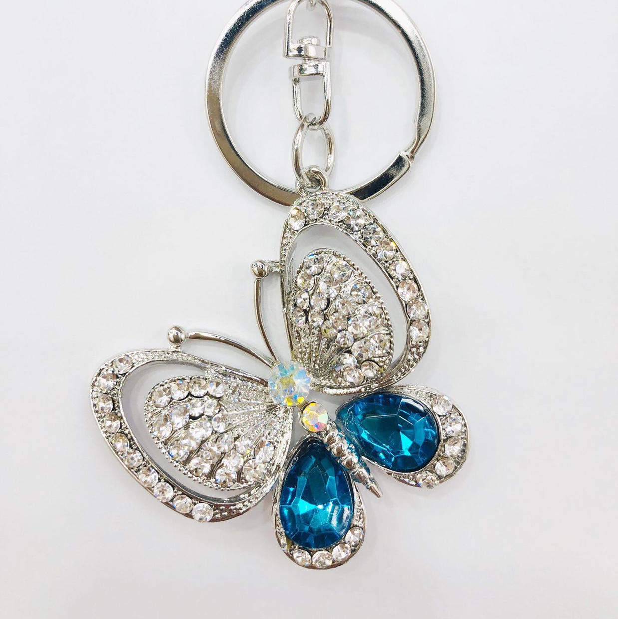 New zinc alloy butterfly keychain details Picture