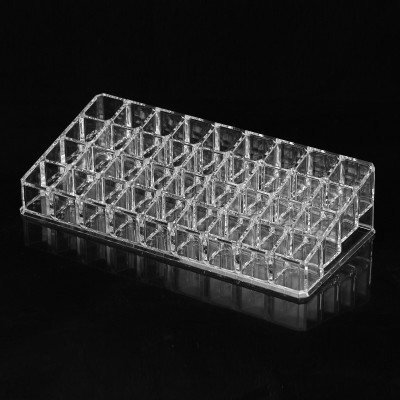 Enlarged 36-compartment transparent cosmetics display stand, storage box, mascara storage rack, nail polish rack, lipstick rack detail image 4