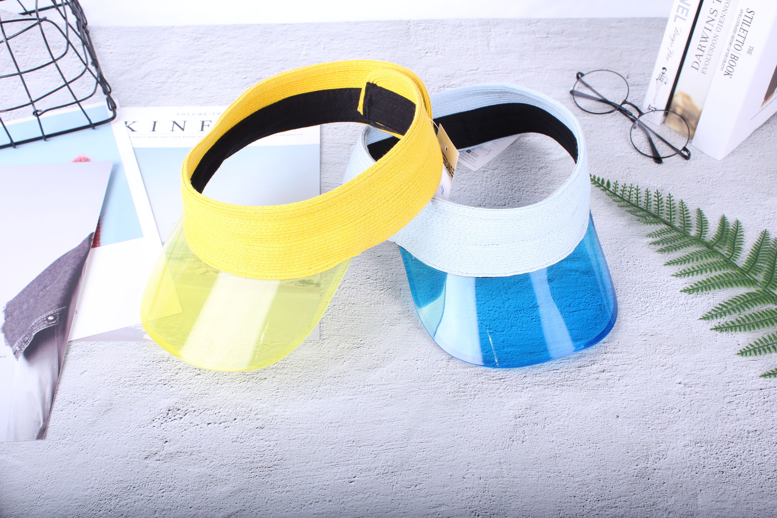 Candy open-top straw hat