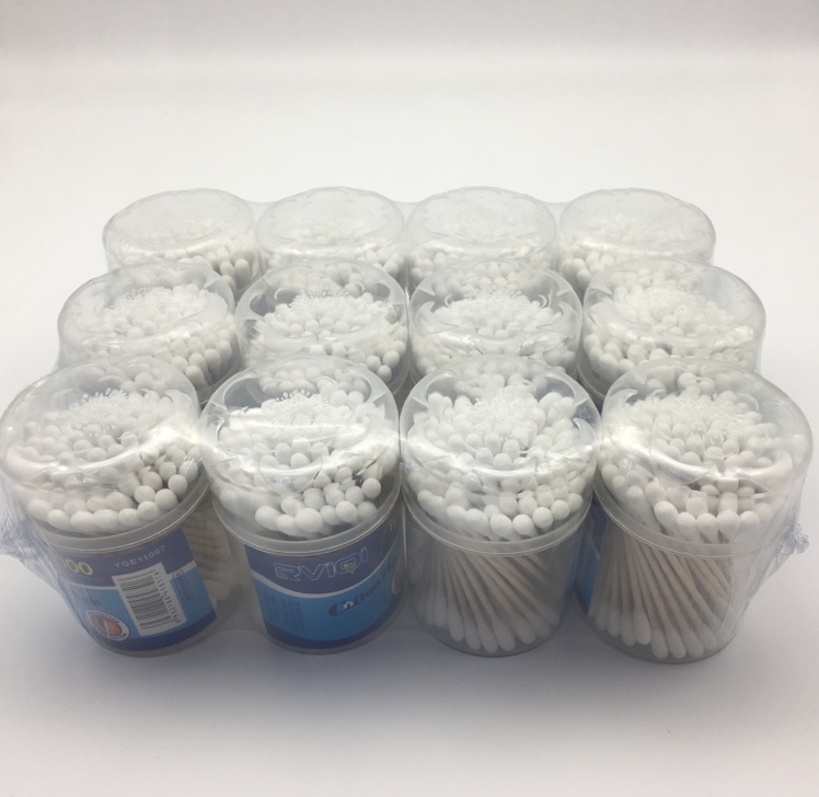 100 flower covered bamboo sticks high-grade cosmetic tampons full figure
