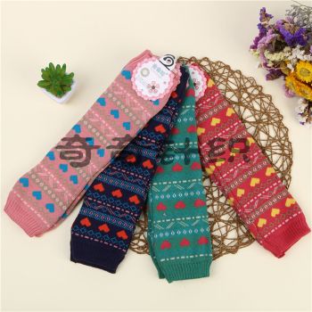New Winter Twist Half Finger Gloves Knitted Wool Warm Men's And Women's Fingerless Arm Cover full figure