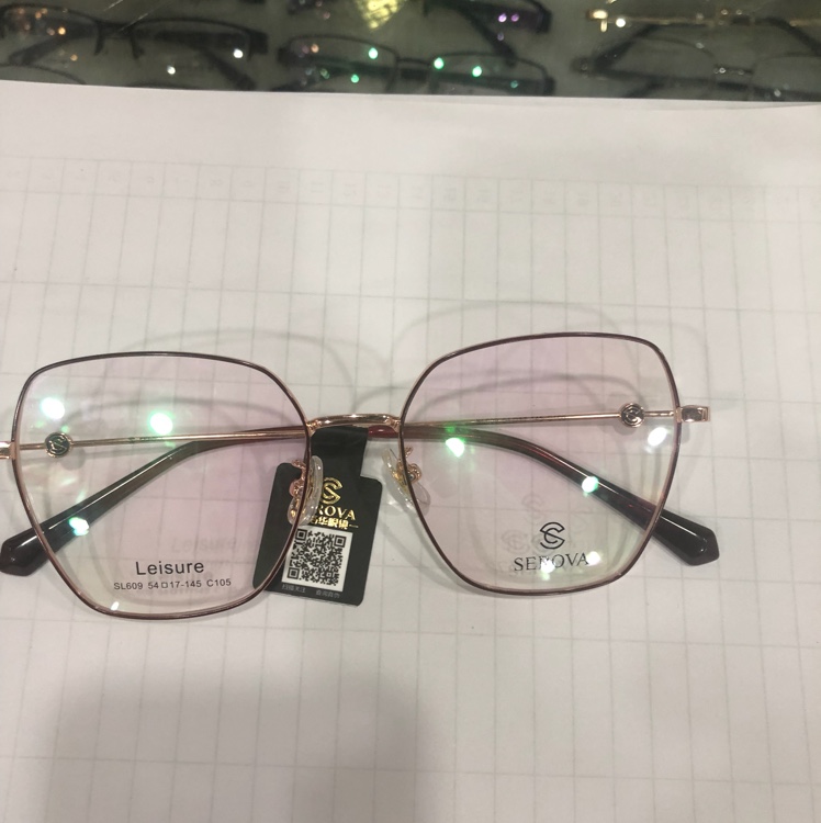 超轻多边形近视眼镜女文艺眼镜框架网上可配有度数成品金属详情图1
