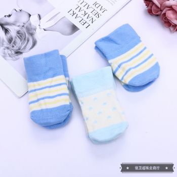 Striped printed toddler socks for children Specification drawing