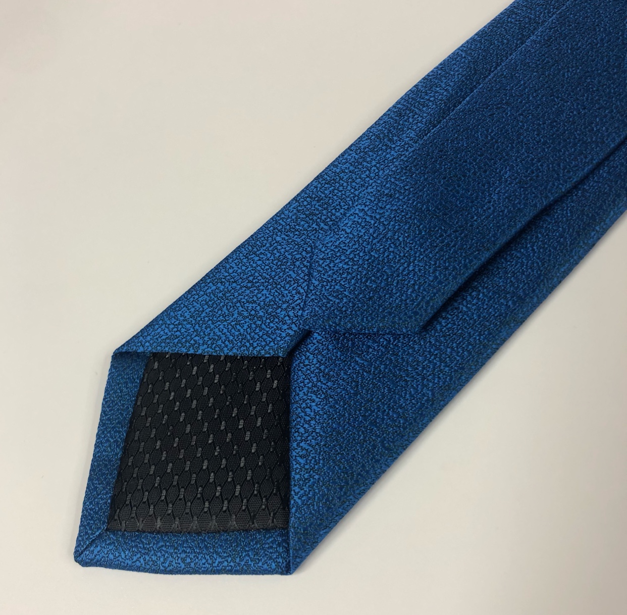 男士领带浅蓝色涤纶领带编织提花纯色领带工厂详情图6
