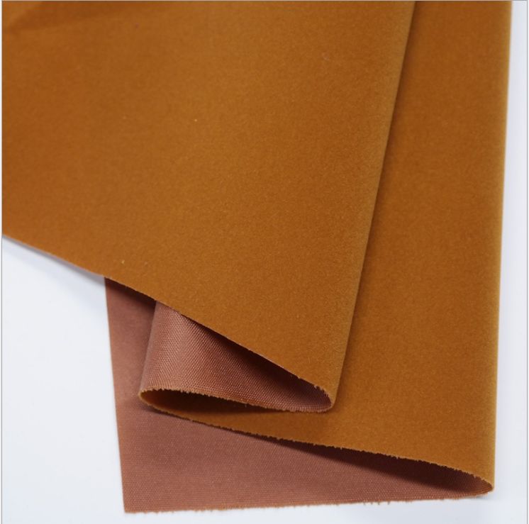 Single-sided silk fabric bottom velvet fabric can be slit into single-sided velvet fabric for luggage, tablecloths and packaging bags