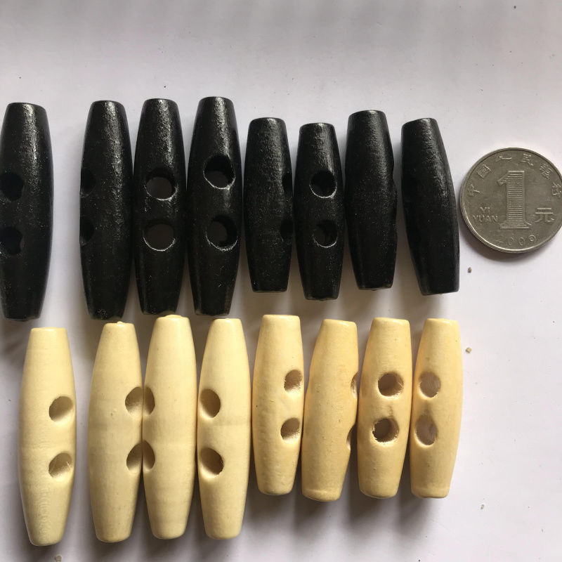 木头纽扣 橄榄扣 木质牛角扣 大衣毛衣扣子 diy手工辅料规格4cm详情图7