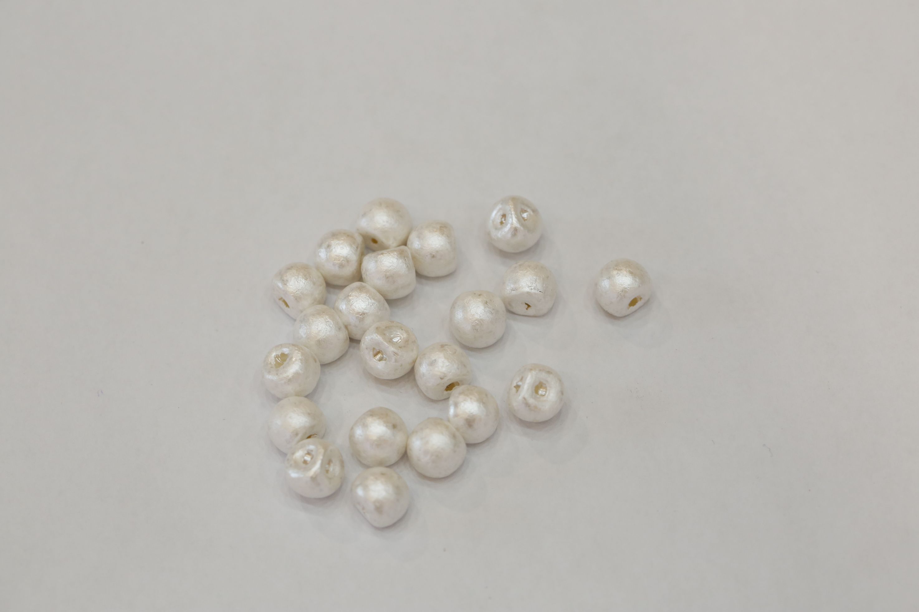 Snowflake bead offset button 10MM