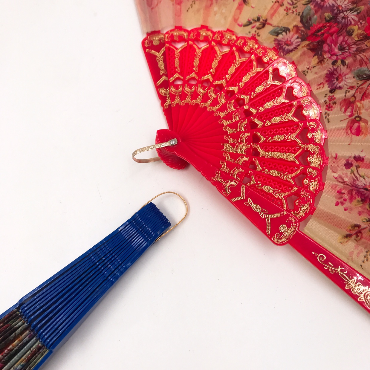 国潮彩杆花边扇 舞蹈扇 花边扇 地摊物品 旅游物品 工艺品详情图6