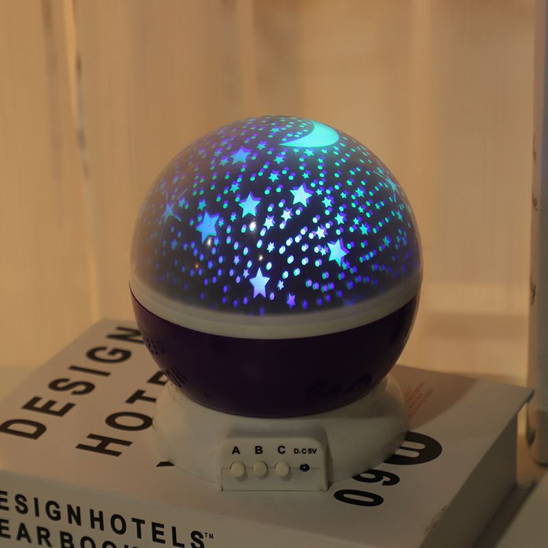 Dreamy romantic revolving bedroom full of star LED colorful stage indoor night light thumbnail