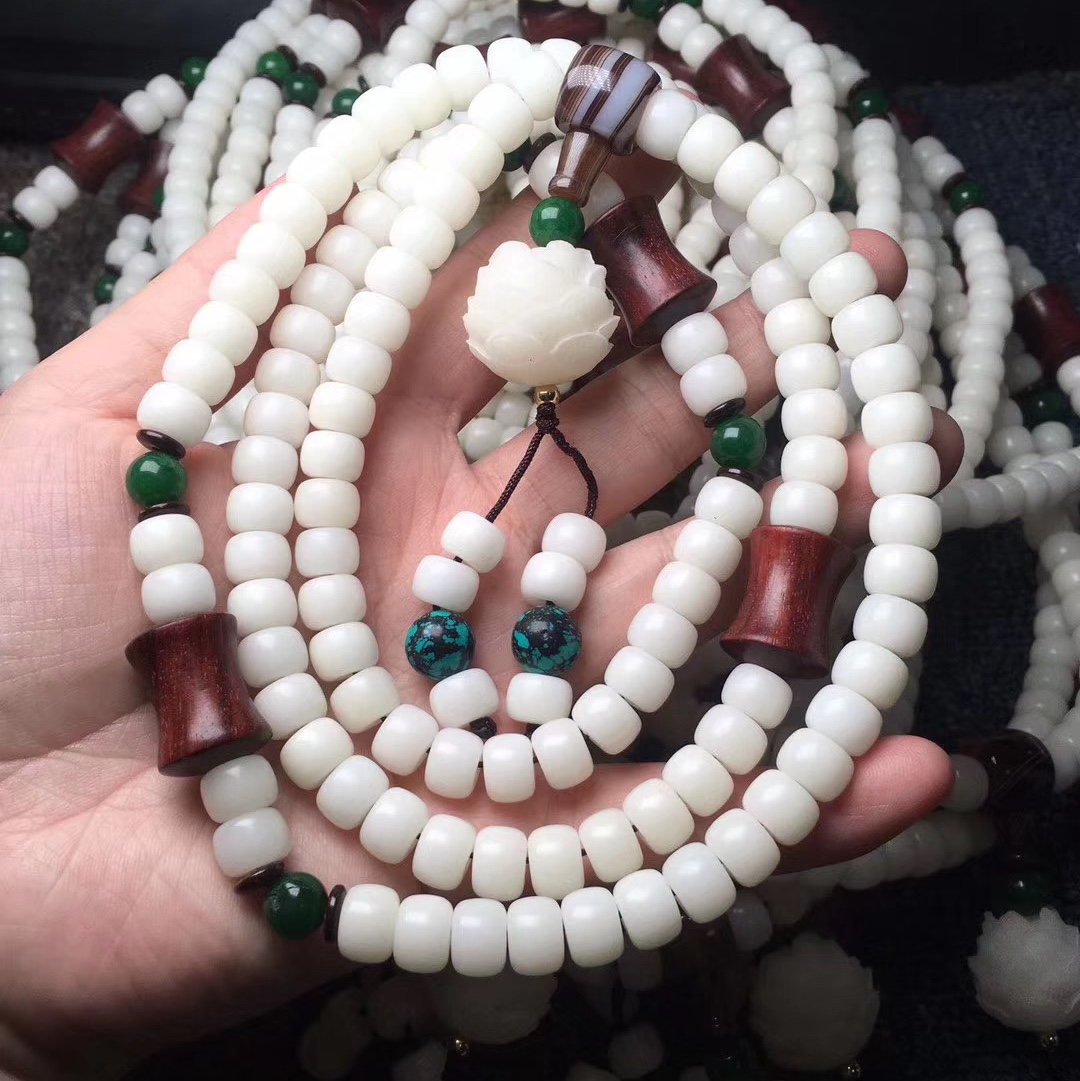 Pulsera guizhou bodhi raíz con tres anillos